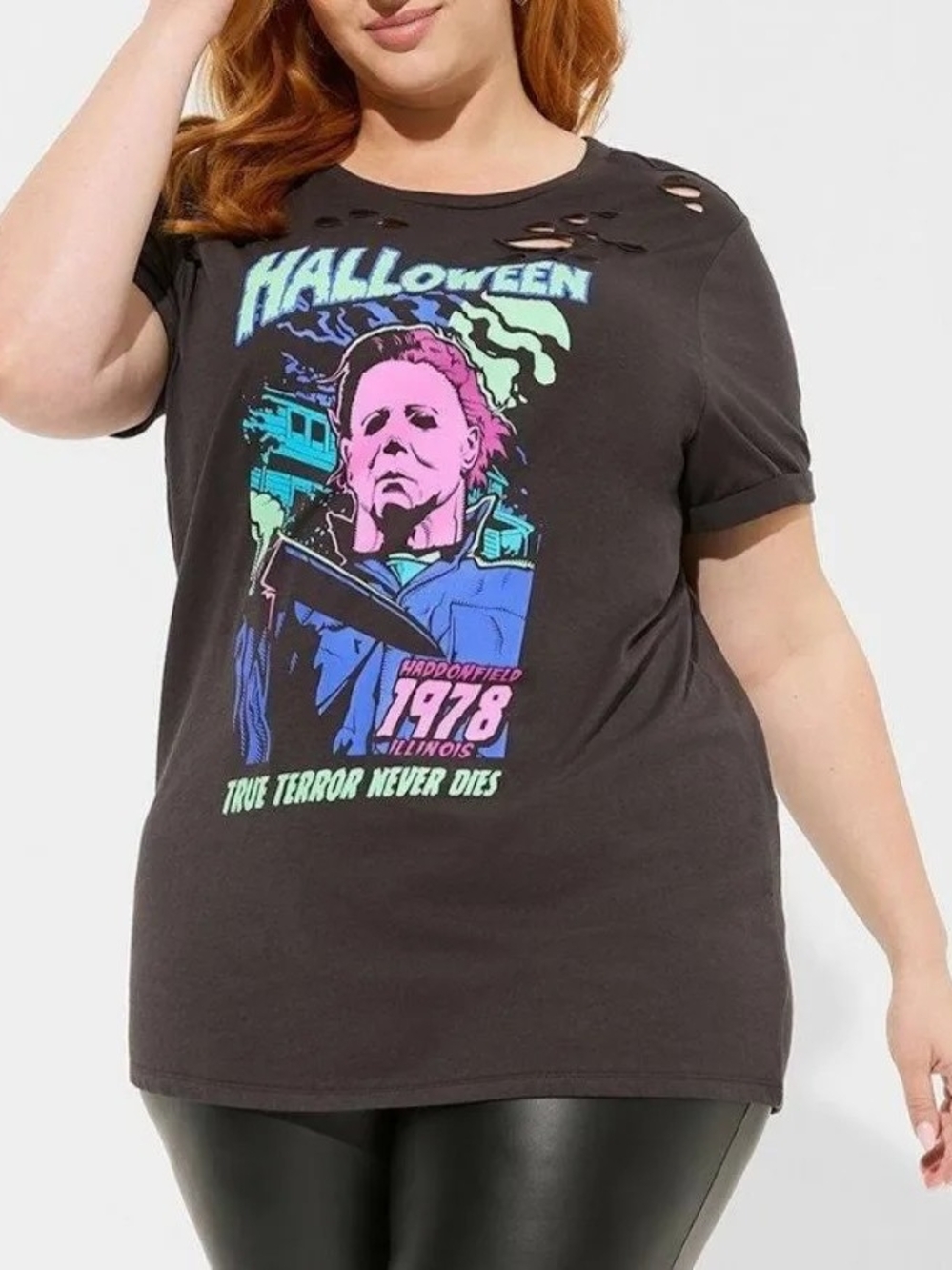 Halloween Michael Myers 1978 True Terror Never Dies T-Shirt Plus Size 3 3X 22/24